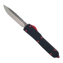 TriGrip Redline Precision OTF Knife - Midnight Black