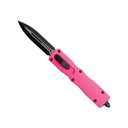 Front Switch Easy-Press OTF Knife - Pink Two-Tone