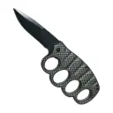 Carbon Gauntlet Quick-Deploy Assisted Opening Knife - Carbon Fiber