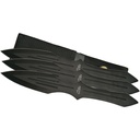 Shadow Balance Aerodynamic Throwing Knife Set - Black Steel