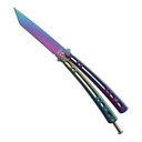 Prism Tanto Practice Butterfly Trainer - Rainbow Steel