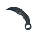 Shadow Claw Assisted Karambit Knife - Midnight Black