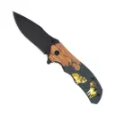 Alpha Howl Quick-Deploy Spring Assisted Knife - Wood Handle