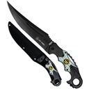 Airborne Honor Tribute Fixed Blade Knife - Black Powder Coat