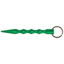 Midnight Ridge Discreet Defense Kubaton Keychain - Green Aluminum
